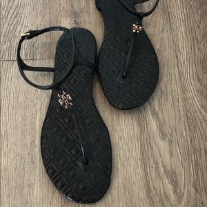 Tory Burch Black thong sandals